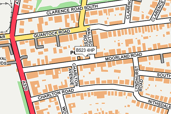 BS23 4HP map - OS OpenMap – Local (Ordnance Survey)