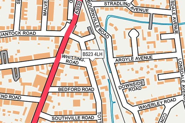 BS23 4LH map - OS OpenMap – Local (Ordnance Survey)