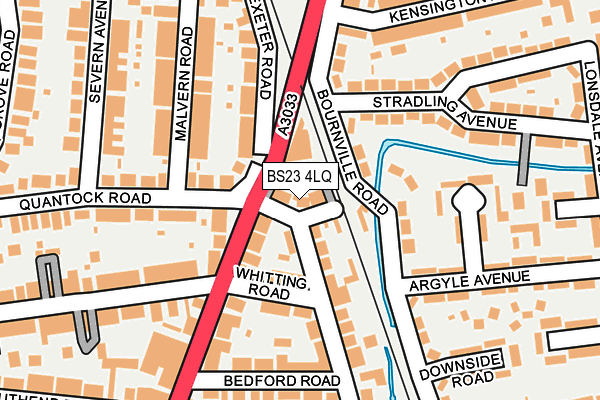 BS23 4LQ map - OS OpenMap – Local (Ordnance Survey)