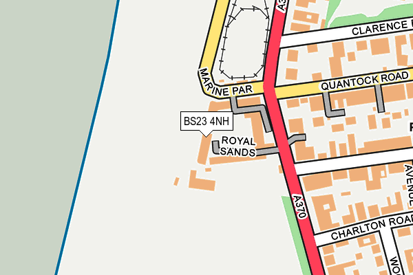 BS23 4NH map - OS OpenMap – Local (Ordnance Survey)