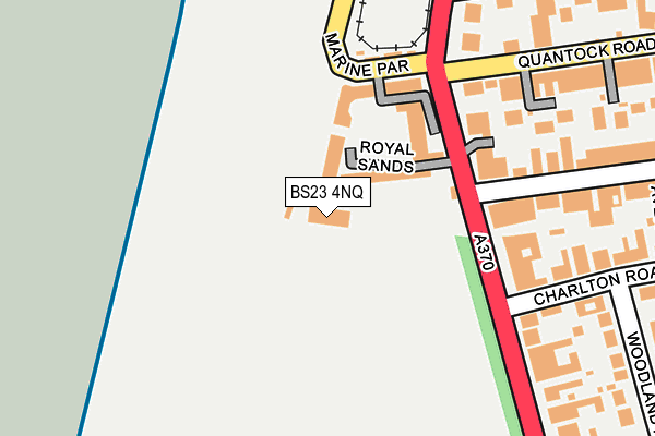BS23 4NQ map - OS OpenMap – Local (Ordnance Survey)