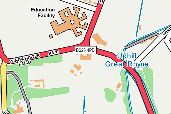 BS23 4PD map - OS OpenMap – Local (Ordnance Survey)