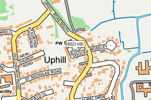 BS23 4SE map - OS OpenMap – Local (Ordnance Survey)