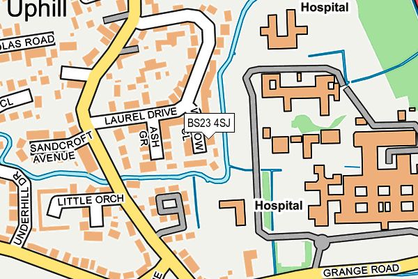 BS23 4SJ map - OS OpenMap – Local (Ordnance Survey)