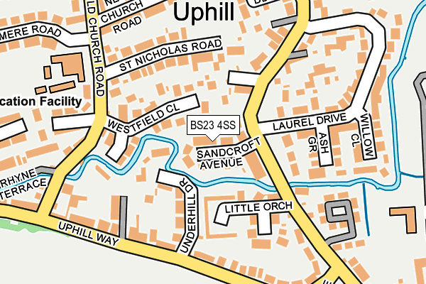 BS23 4SS map - OS OpenMap – Local (Ordnance Survey)