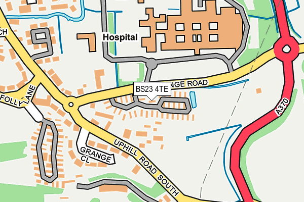 BS23 4TE map - OS OpenMap – Local (Ordnance Survey)