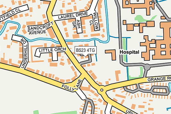 BS23 4TG map - OS OpenMap – Local (Ordnance Survey)