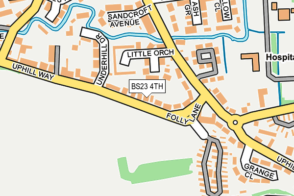 BS23 4TH map - OS OpenMap – Local (Ordnance Survey)