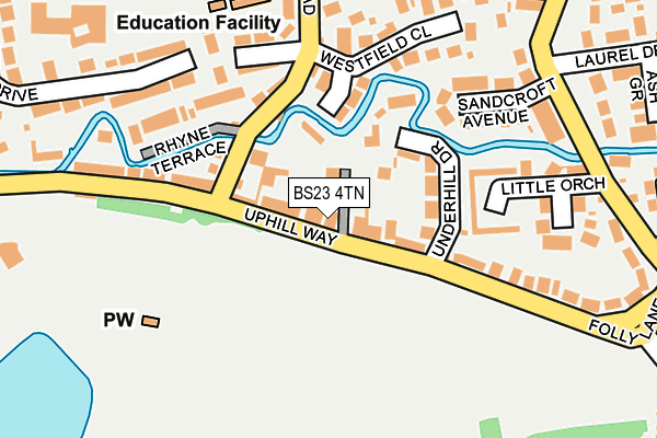 BS23 4TN map - OS OpenMap – Local (Ordnance Survey)