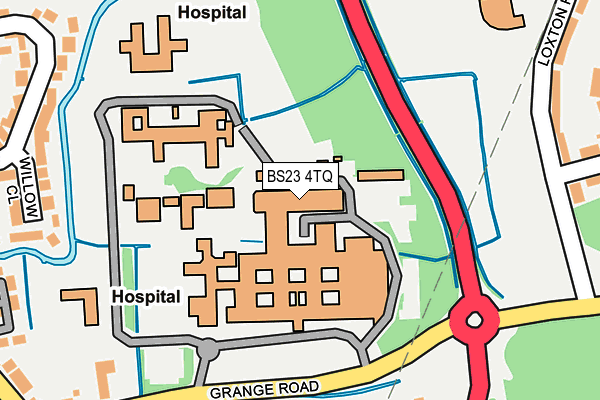 BS23 4TQ map - OS OpenMap – Local (Ordnance Survey)