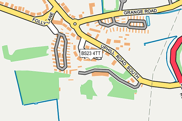 BS23 4TT map - OS OpenMap – Local (Ordnance Survey)