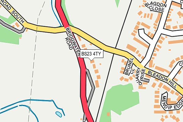 BS23 4TY map - OS OpenMap – Local (Ordnance Survey)
