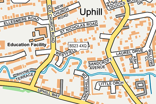 BS23 4XQ map - OS OpenMap – Local (Ordnance Survey)