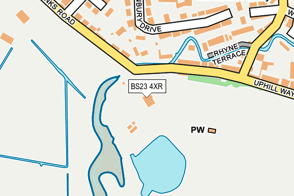 BS23 4XR map - OS OpenMap – Local (Ordnance Survey)