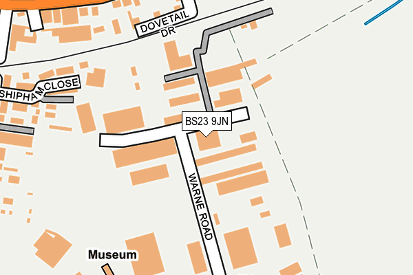 BS23 9JN map - OS OpenMap – Local (Ordnance Survey)