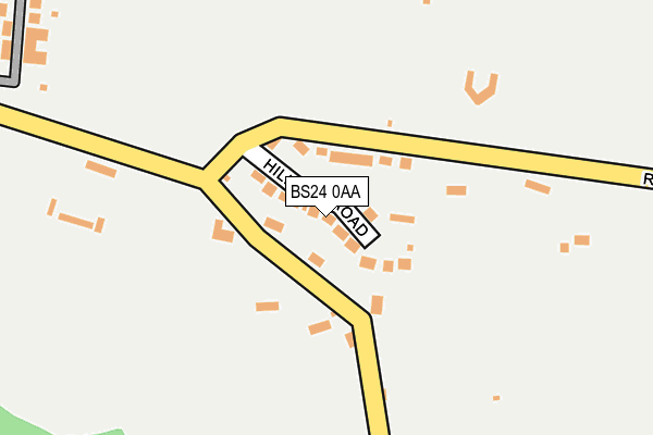 BS24 0AA map - OS OpenMap – Local (Ordnance Survey)