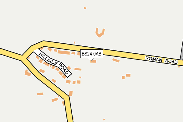 BS24 0AB map - OS OpenMap – Local (Ordnance Survey)