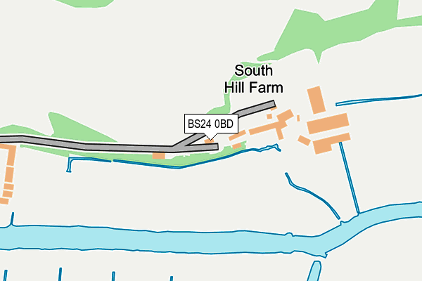 BS24 0BD map - OS OpenMap – Local (Ordnance Survey)