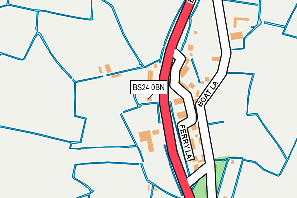 BS24 0BN map - OS OpenMap – Local (Ordnance Survey)