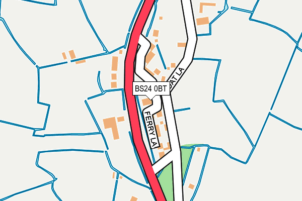 BS24 0BT map - OS OpenMap – Local (Ordnance Survey)