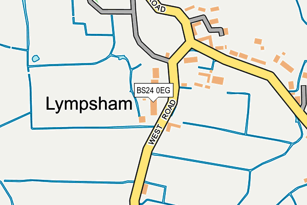 BS24 0EG map - OS OpenMap – Local (Ordnance Survey)