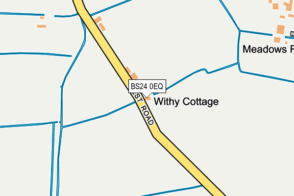 BS24 0EQ map - OS OpenMap – Local (Ordnance Survey)