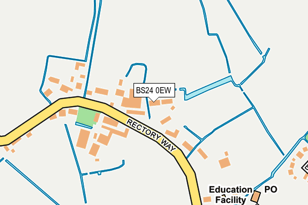 BS24 0EW map - OS OpenMap – Local (Ordnance Survey)