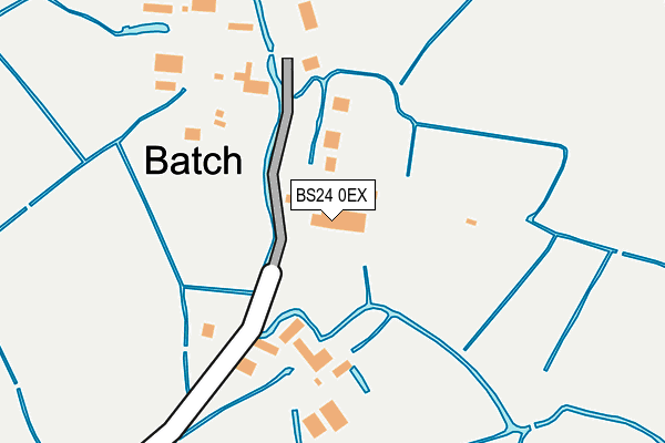 BS24 0EX map - OS OpenMap – Local (Ordnance Survey)