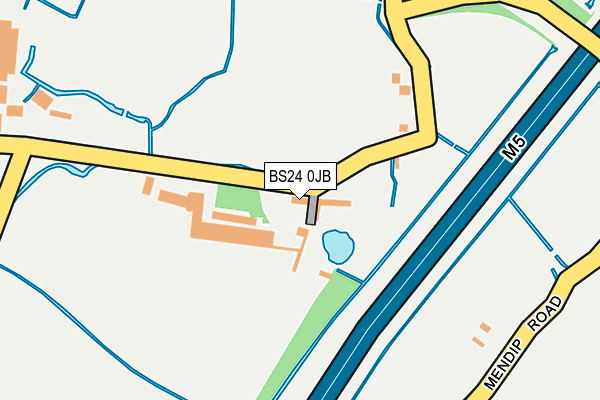 BS24 0JB map - OS OpenMap – Local (Ordnance Survey)