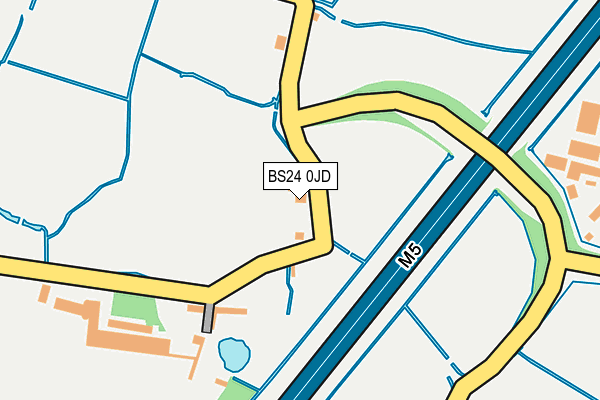 BS24 0JD map - OS OpenMap – Local (Ordnance Survey)