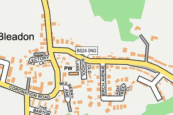 BS24 0NG map - OS OpenMap – Local (Ordnance Survey)