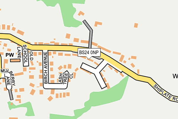BS24 0NP map - OS OpenMap – Local (Ordnance Survey)