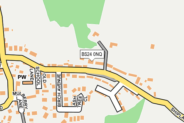 BS24 0NQ map - OS OpenMap – Local (Ordnance Survey)