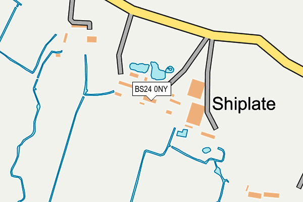 BS24 0NY map - OS OpenMap – Local (Ordnance Survey)