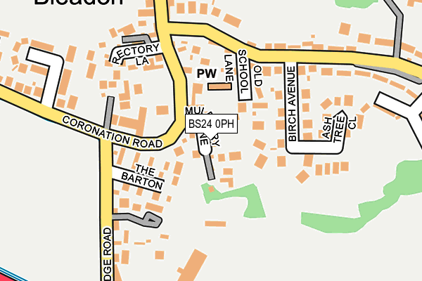 BS24 0PH map - OS OpenMap – Local (Ordnance Survey)