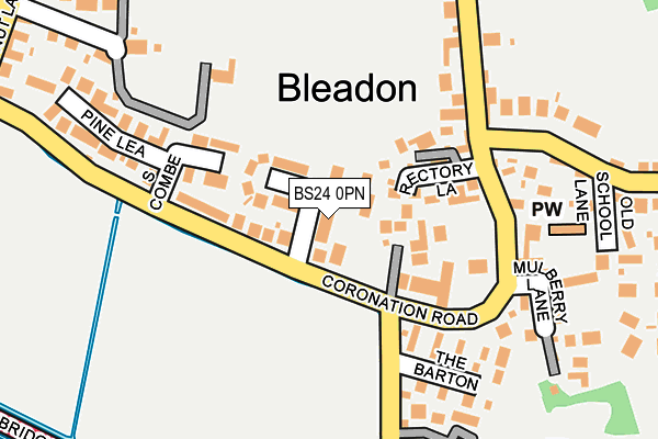 BS24 0PN map - OS OpenMap – Local (Ordnance Survey)