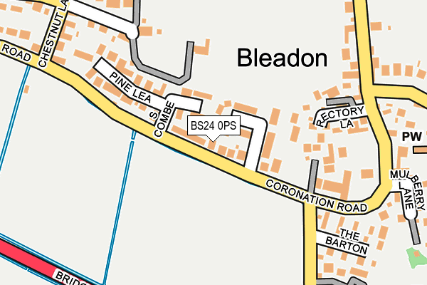 BS24 0PS map - OS OpenMap – Local (Ordnance Survey)