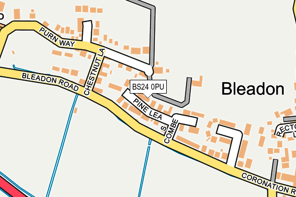 BS24 0PU map - OS OpenMap – Local (Ordnance Survey)