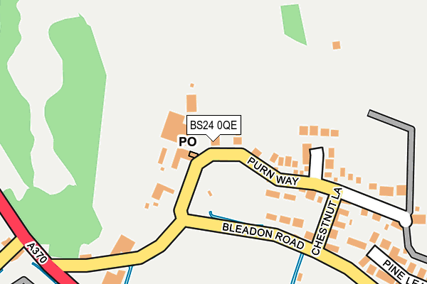 BS24 0QE map - OS OpenMap – Local (Ordnance Survey)