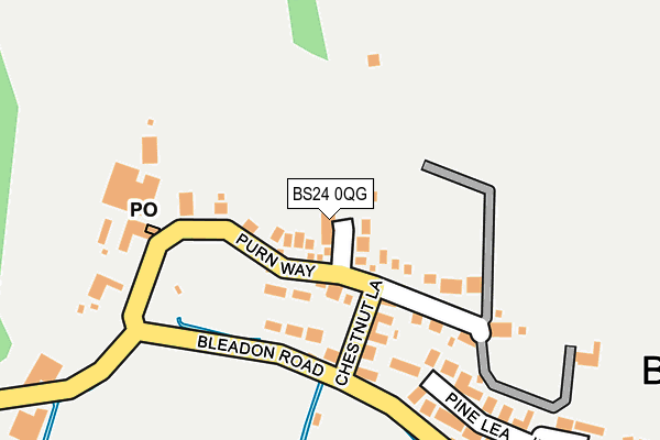 BS24 0QG map - OS OpenMap – Local (Ordnance Survey)