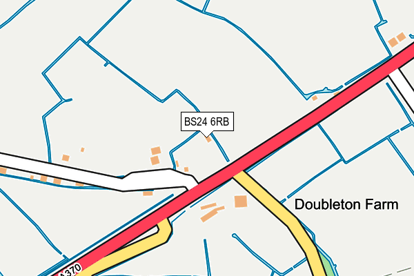 BS24 6RB map - OS OpenMap – Local (Ordnance Survey)