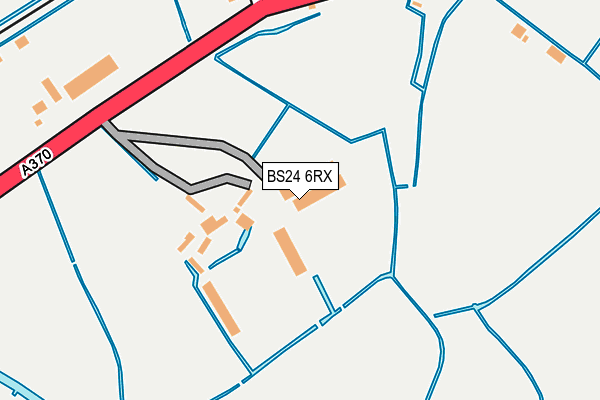 BS24 6RX map - OS OpenMap – Local (Ordnance Survey)