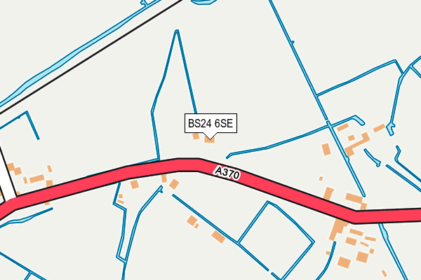 BS24 6SE map - OS OpenMap – Local (Ordnance Survey)