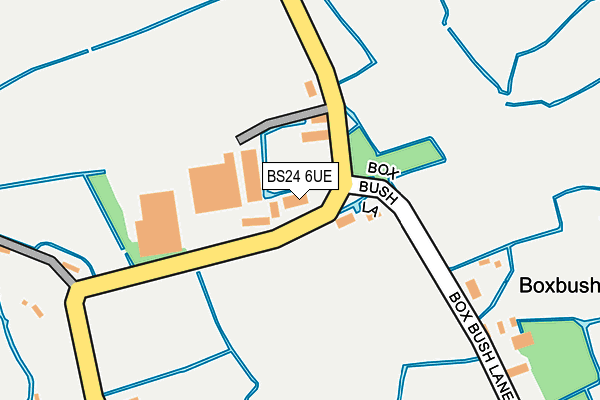 BS24 6UE map - OS OpenMap – Local (Ordnance Survey)