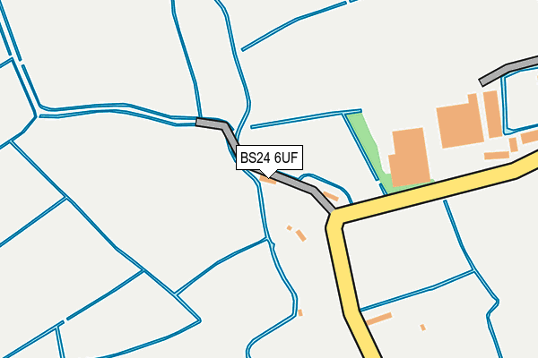 BS24 6UF map - OS OpenMap – Local (Ordnance Survey)
