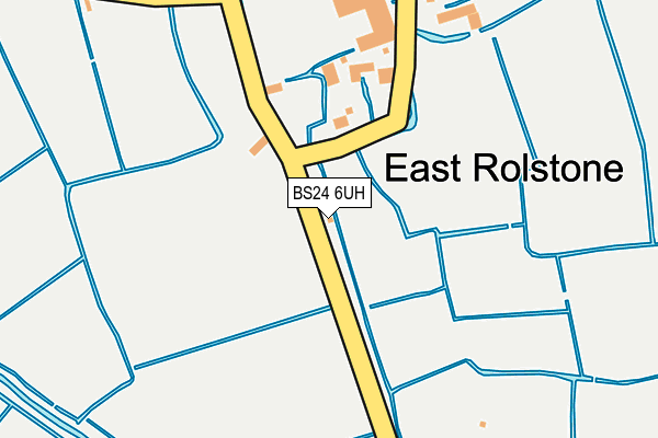 BS24 6UH map - OS OpenMap – Local (Ordnance Survey)