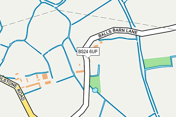 BS24 6UP map - OS OpenMap – Local (Ordnance Survey)