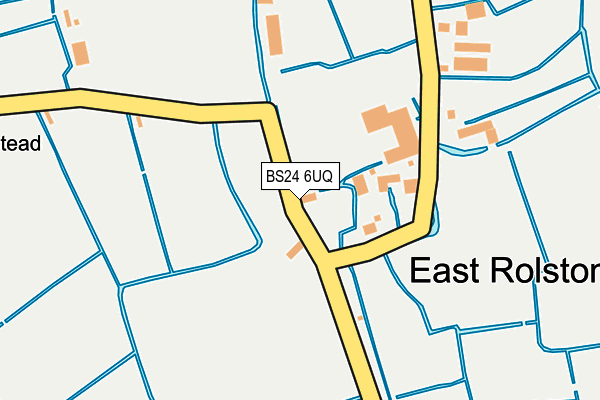 BS24 6UQ map - OS OpenMap – Local (Ordnance Survey)