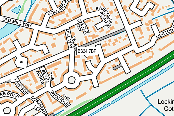 BS24 7BP map - OS OpenMap – Local (Ordnance Survey)