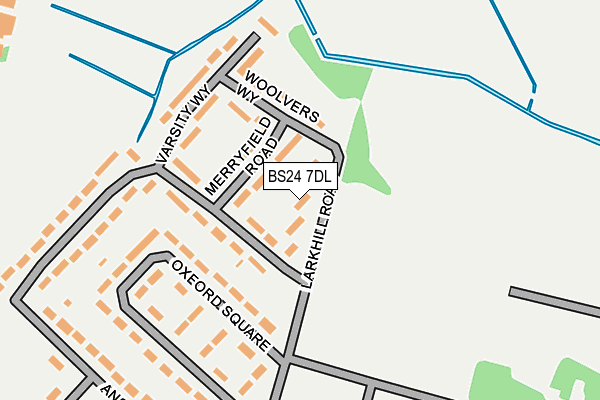 BS24 7DL map - OS OpenMap – Local (Ordnance Survey)